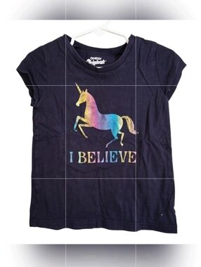 OshKosh | Unicorn “I Believe” Tee | Girl 3T | Rainbow Graphic Toddler
